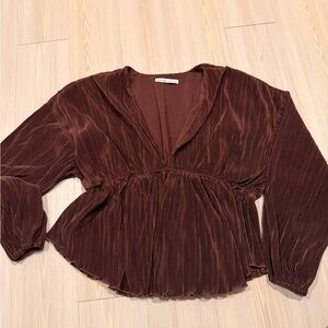 Abercrombie & Fitch Rich Brown Blouse
